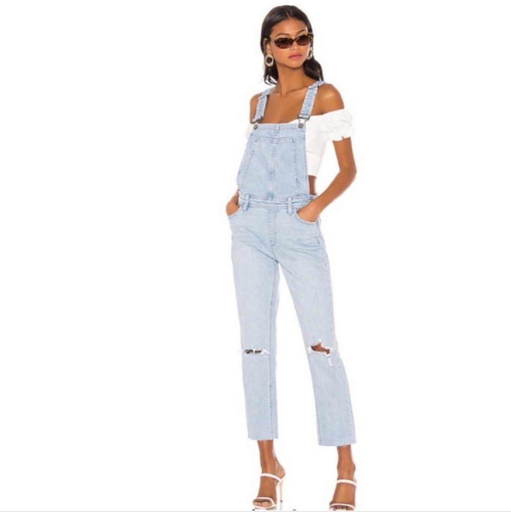 Paige Sierra High Rise overalls in Lindon Distrusted